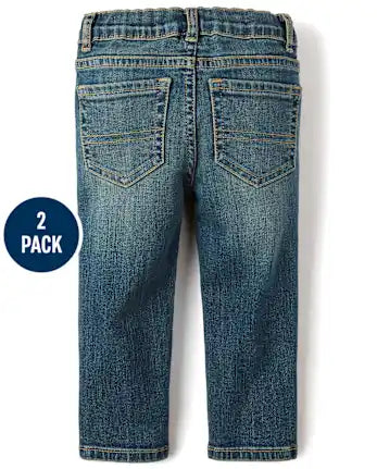 Baby And Toddler Boys Skinny Jeans 2-Pack - multi