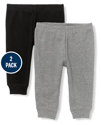 Baby Boys Pants 2-Pack - gray
