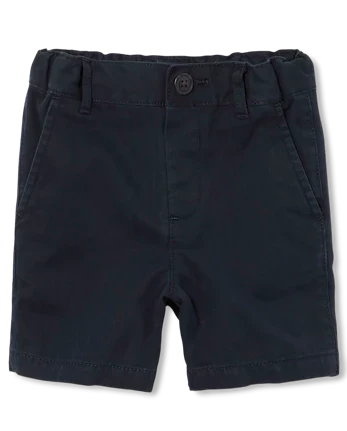 Baby and Toddler Boys Uniform Stretch Chino Shorts - blue