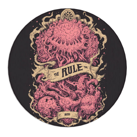 "Deep Sea Rule" Creative Round Coaster | Vintage Tentacle Illustration, Highly Personalized Design