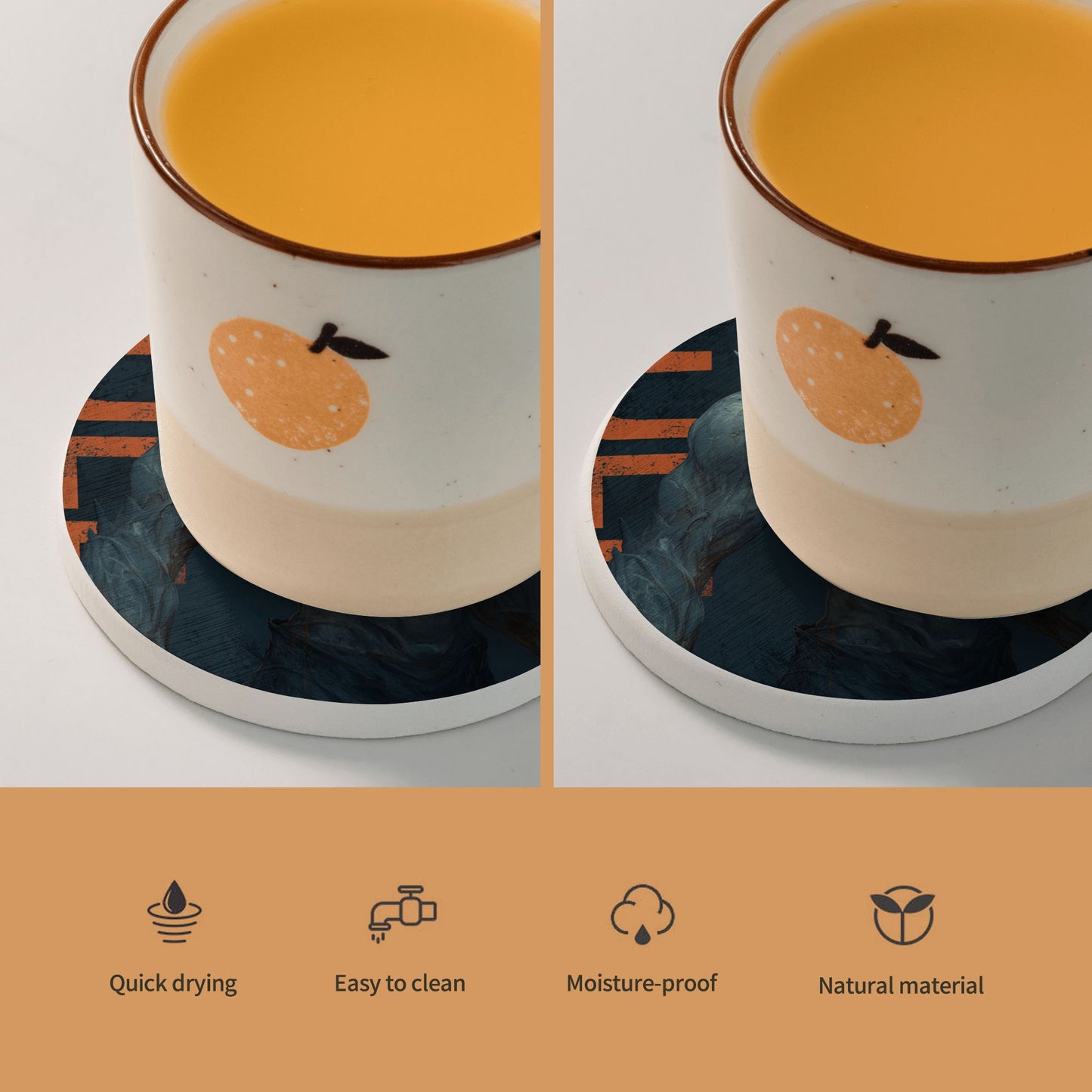 "Steel Beast" Creative Round Coaster | Powerful Monster Illustration, Highly Personalized Design