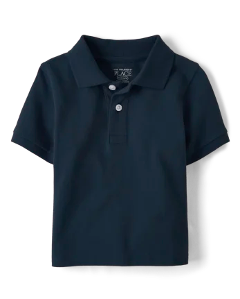 Baby And Toddler Uniform Soft Pique Polo - blue