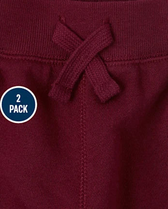Baby And Toddler Fleece Jogger Pants 2-Pack - multi