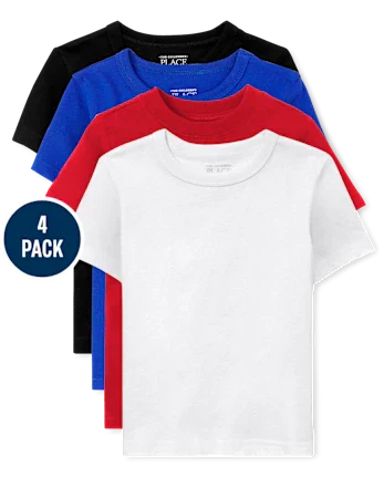 Baby And Toddler Boys Tee Shirt 4-Pack - multi