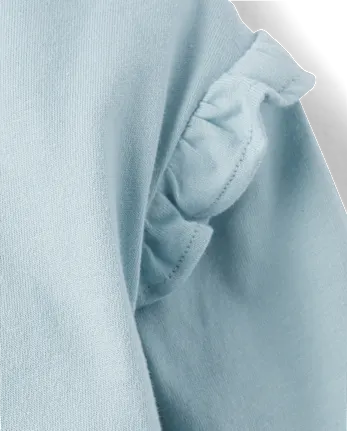 Baby Girls Tutu Bodysuit Dress - blue