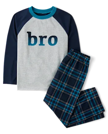 Boys Bro Pajamas - blue