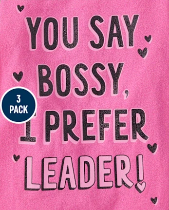 Baby And Toddler Girls Bow Graphic Tee 3-Pack - multi