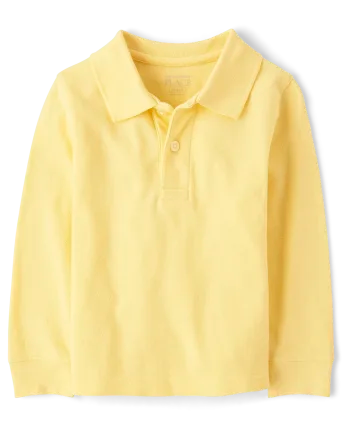 Baby And Toddler Uniform Soft Pique Polo - yellow