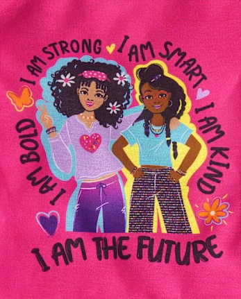 Girls Are The Future Pajamas - black