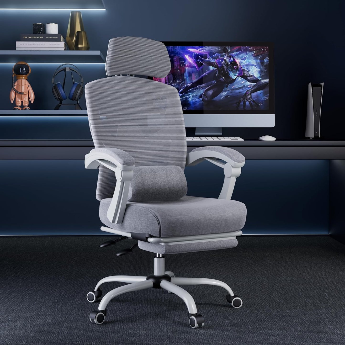 CDC Stealth™ - Ergonomic Office Chair with Lumbar and Headrest Support