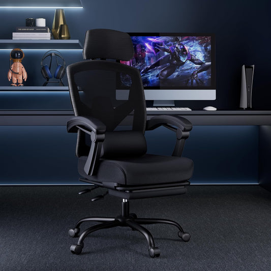 CDC Stealth™ - Ergonomic Office Chair with Lumbar and Headrest Support