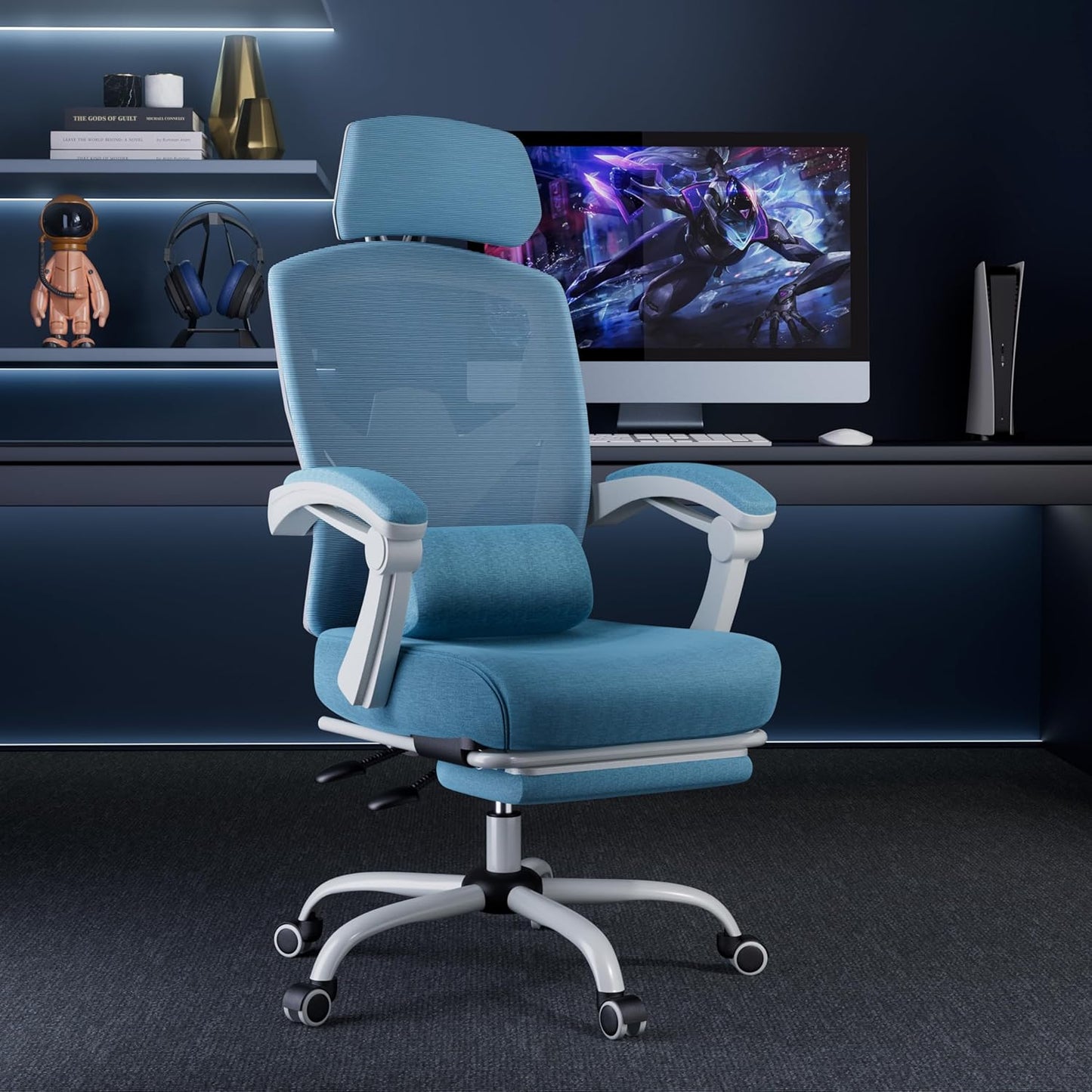 CDC Stealth™ - Ergonomic Office Chair with Lumbar and Headrest Support