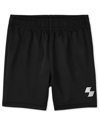 Toddler Boys Basketball Shorts - black
