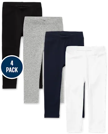 Baby And Toddler Girls Leggings 4-Pack - multi
