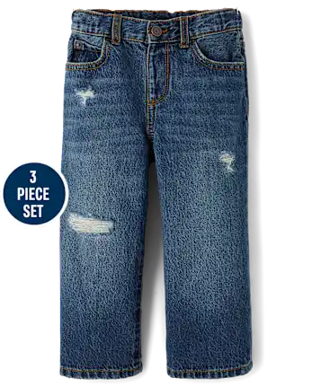 Baby And Toddler Boys Plaid 3-Piece Outfit Set - multi