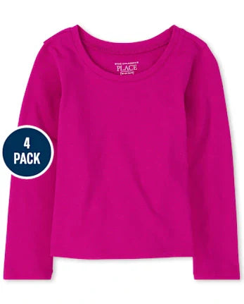 Toddler Girls Tee Shirt 4-Pack - multi