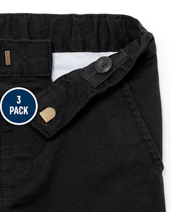 Baby And Toddler Boys Uniform Stretch Skinny Chino Pants 3-Pack - multi