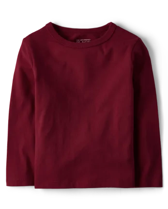 Baby And Toddler Boys Tee Shirt - burgundy