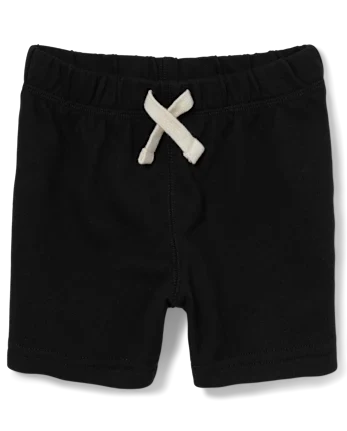 Baby And Toddler French Terry Shorts - black