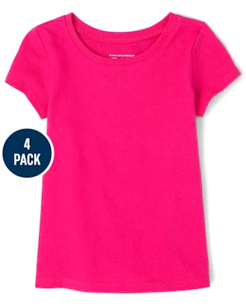 Toddler Girls Tee Shirt 4-Pack - multi