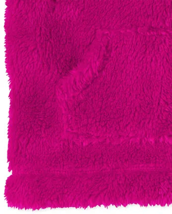 Baby And Toddler Girls Sherpa Zip-Up Hoodie - pink