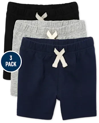 Baby And Toddler French Terry Shorts 3-Pack - multi