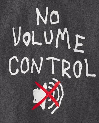 Toddler Boys Volume Control Graphic Tee - gray