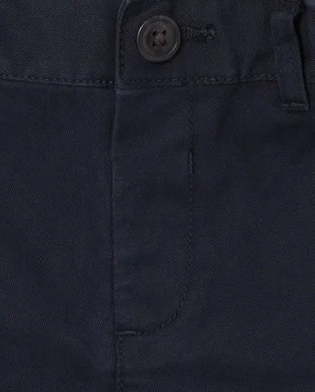 Baby and Toddler Boys Uniform Stretch Chino Shorts - blue