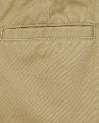 Baby and Toddler Boys Uniform Stretch Chino Shorts - tan