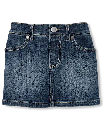 Baby And Toddler Girls Denim Skort - denim