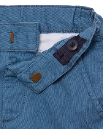 Baby And Toddler Boys Uniform Stretch Skinny Chino Pants - blue