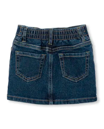 Baby And Toddler Girls Denim Skort - denim