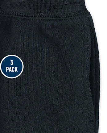 Baby And Toddler Fleece Jogger Pants 3-Pack - multi