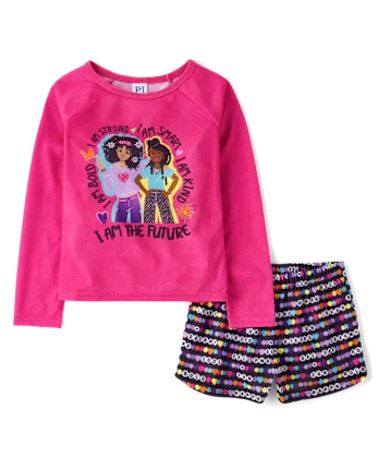 Girls Are The Future Pajamas - black