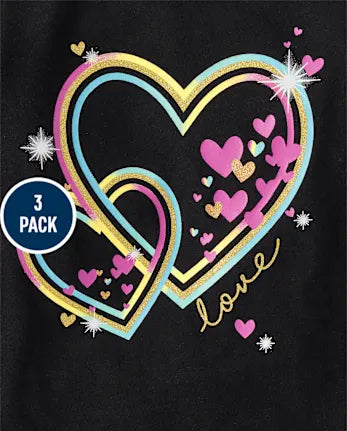 Baby And Toddler Girls Family Graphic Tee 3-Pack - multi