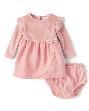 Baby Girls Wrap Tutu Dress - pink