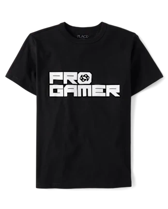 Boys Pro Gamer Graphic Tee - black