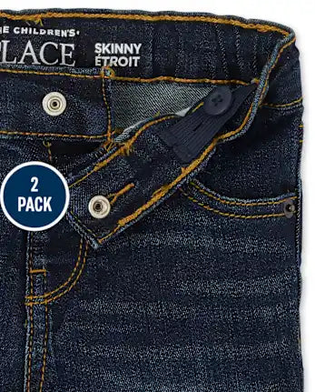 Baby And Toddler Boys Skinny Jeans 2-Pack - multi