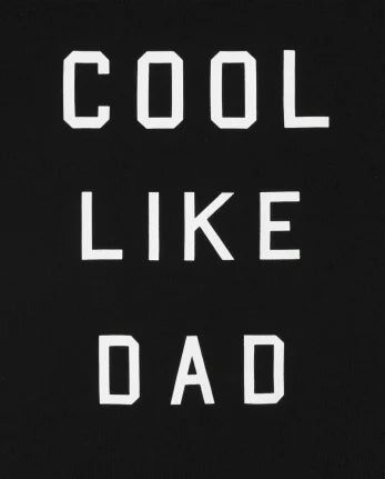 Baby Matching Family Cool Like Dad Graphic Bodysuit - black