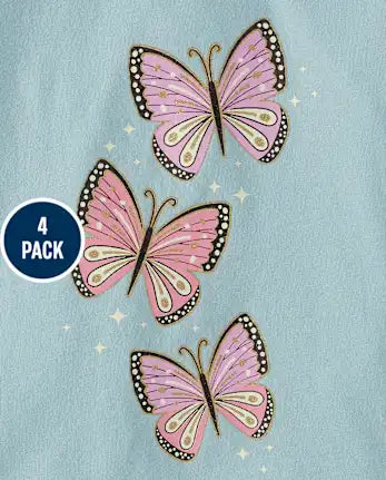 Baby And Toddler Girls Animal Graphic Tee 5-Pack - multi