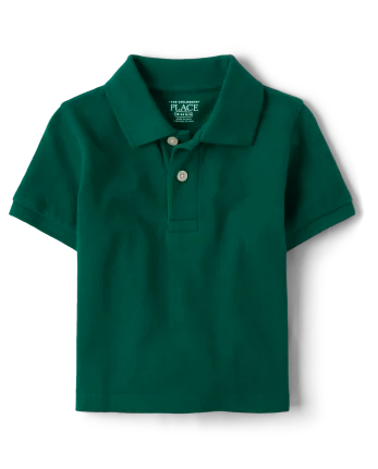 Baby And Toddler Uniform Soft Pique Polo - green