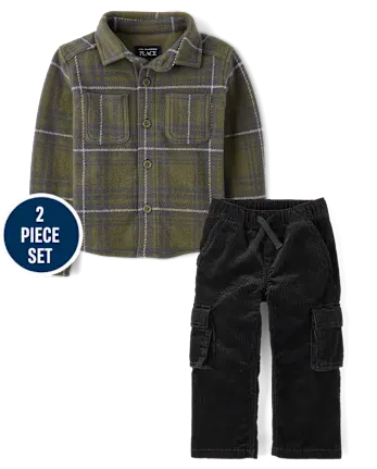 Baby And Toddler Plaid 2-Piece Outfit Set - multi