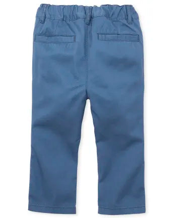 Baby And Toddler Boys Uniform Stretch Skinny Chino Pants - blue