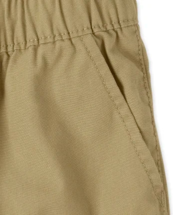 Baby And Toddler Boys Pull On Jogger Shorts - tan