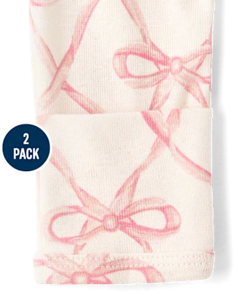 Baby Girls Floral Sleeper Gown 2-Pack - pink