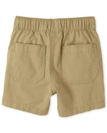 Baby And Toddler Boys Pull On Jogger Shorts - tan
