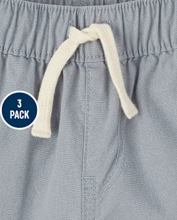 Baby And Toddler Boys Pull On Jogger Shorts 3-Pack - multi