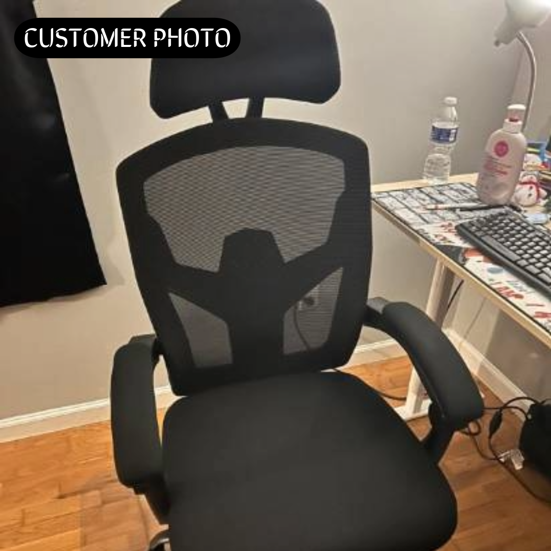 CDC Stealth™ - Ergonomic Office Chair with Lumbar and Headrest Support