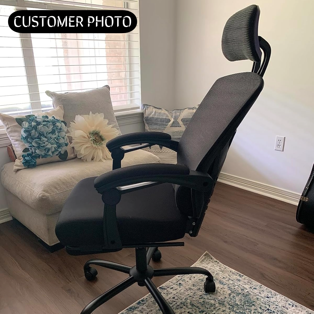 CDC Stealth™ - Ergonomic Office Chair with Lumbar and Headrest Support