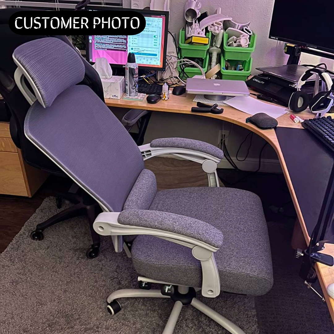 CDC Stealth™ - Ergonomic Office Chair with Lumbar and Headrest Support